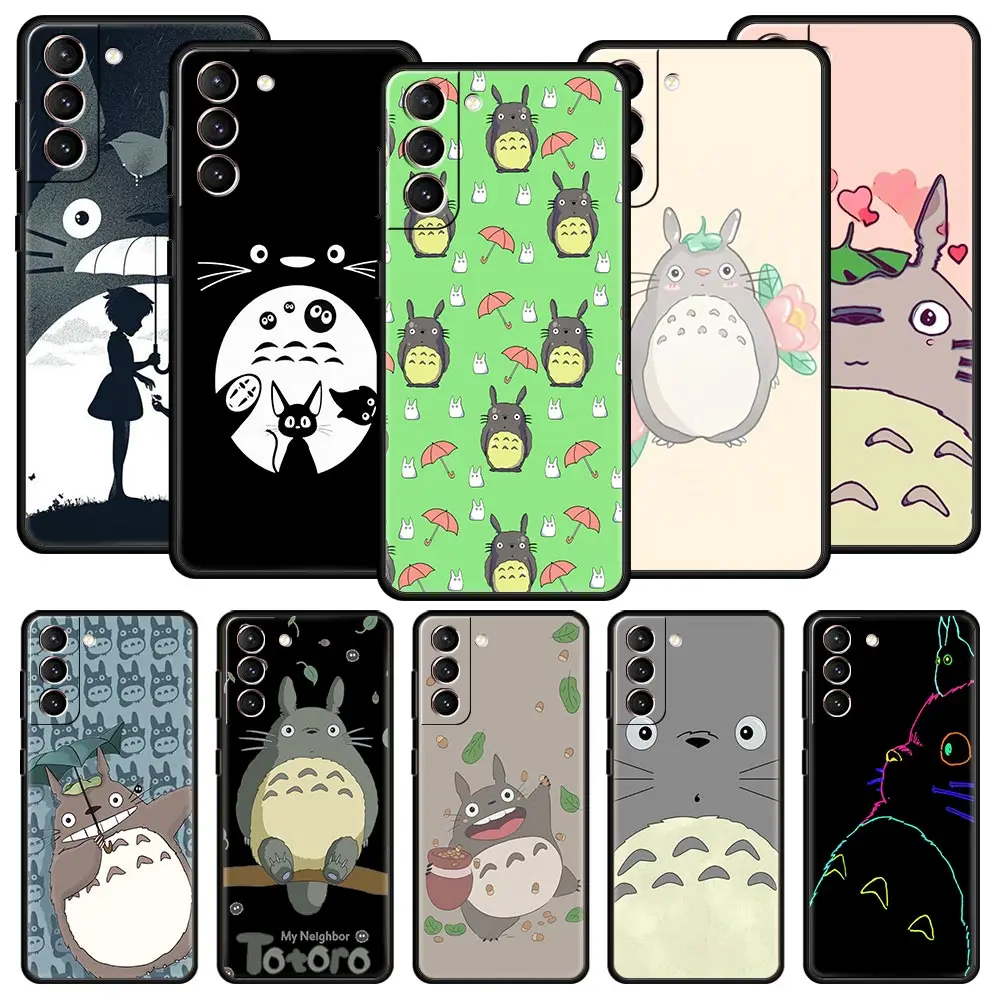 

My Neighbor Totoro Ghibli Anime For Samsung Galaxy S22 Ultra S20 S21 FE 5G Phone Case S10 S9 Plus S10E S8 Note 10 Lite 20 Cover