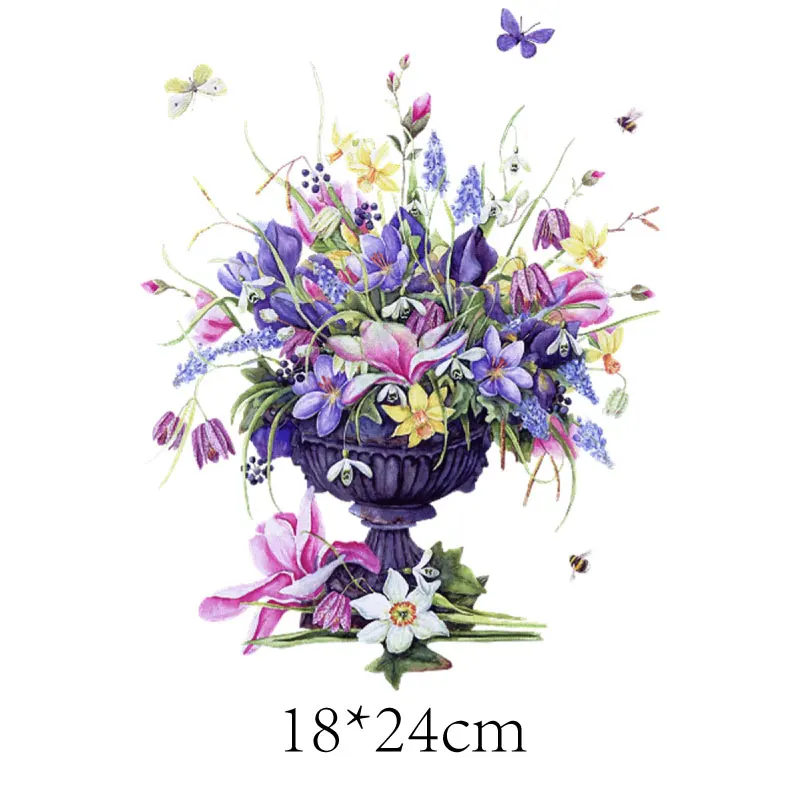 Наклейки с цветами патчи для одежды наклейки термоклеем дешевые товары