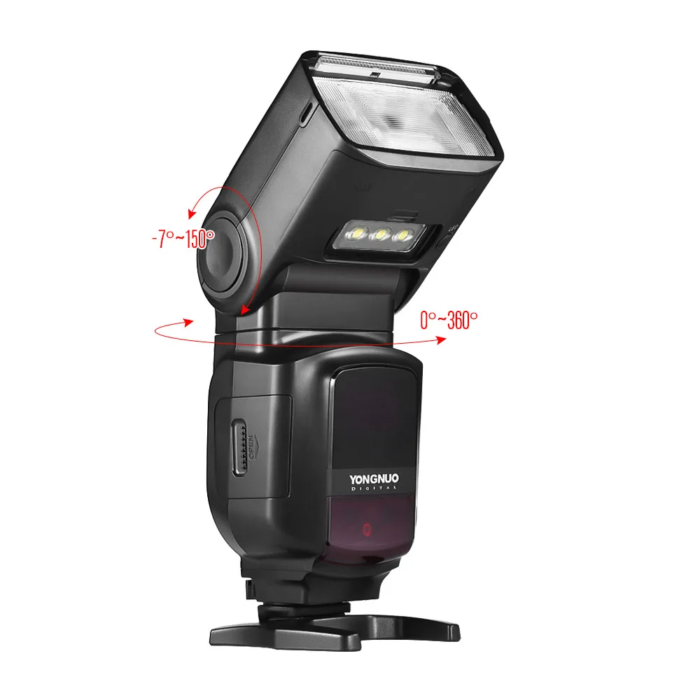 Фото YONGNUO YN968N II Вспышка Speedlite Беспроводная TTL 1/8000s HSS Встроенный светодиодный светильник для зеркальной камеры Nikon Беспроводная система YN622N YN560 №2