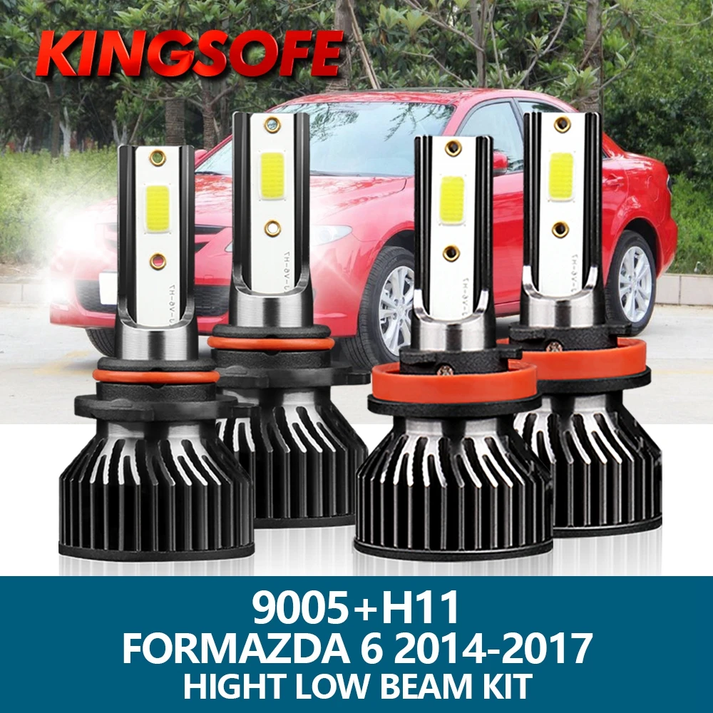 

4 светодиодный светильник, автомобисветильник светодиодные лампы 9005 HB3 H11 72 Вт 6000 К