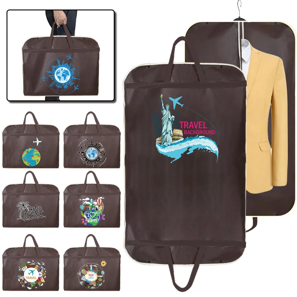

Dustproof Clothing Cover Wedding Dress Dust Cover Suit Coat Protector Garment Bag Travel Print Wardrobe Hanging Clothe Organizer