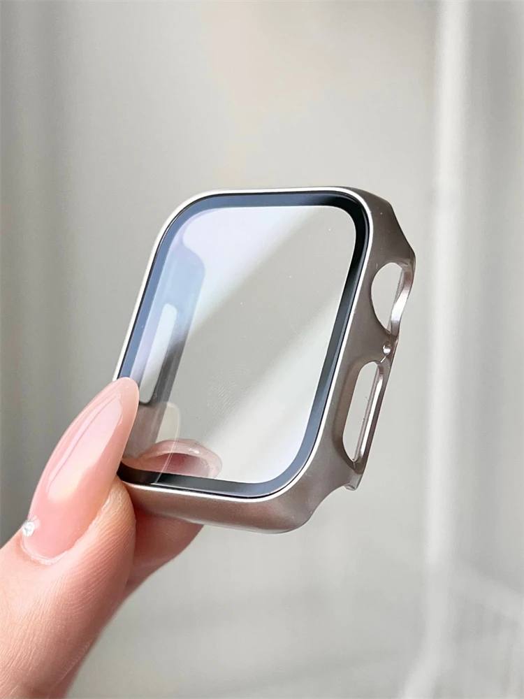Women Star light Bumper Hard Case+Glass For Apple Watch 8 7 41mm 45mm Ultra 49mm PC Film Cover For iwatch 6 SE 5 4 38 40 42 44mm