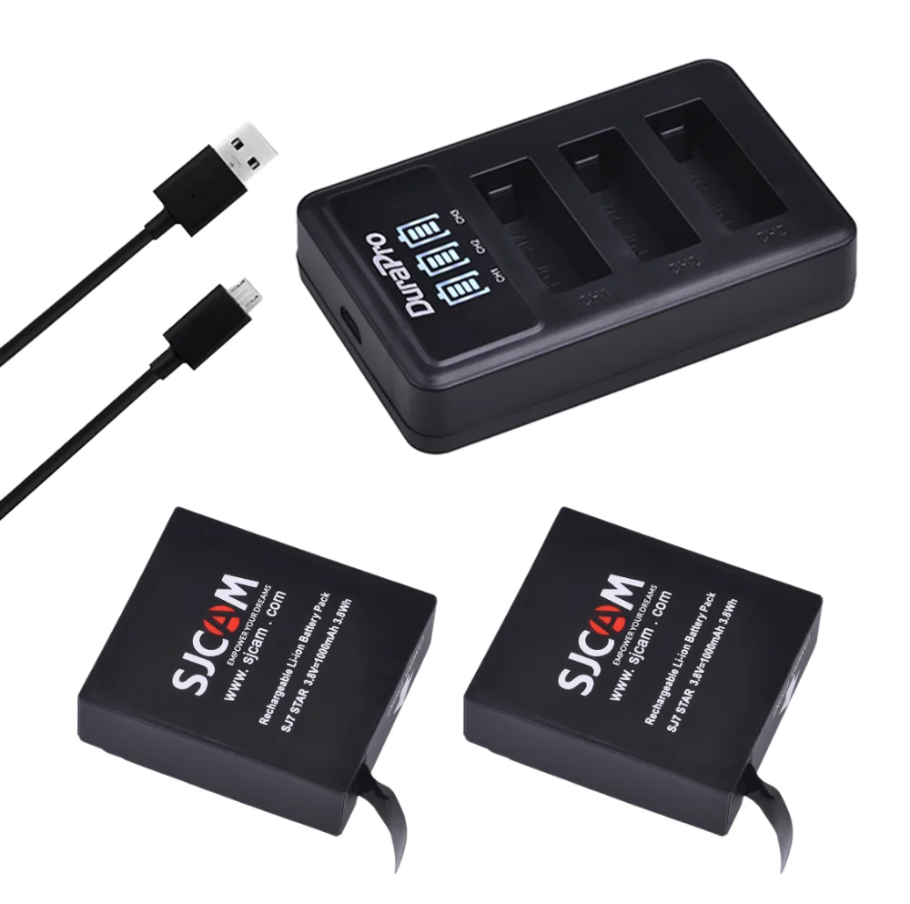 

SJ7 Battery with LED 3-slot Charger for SJCAM SJ7 Star Action Camera