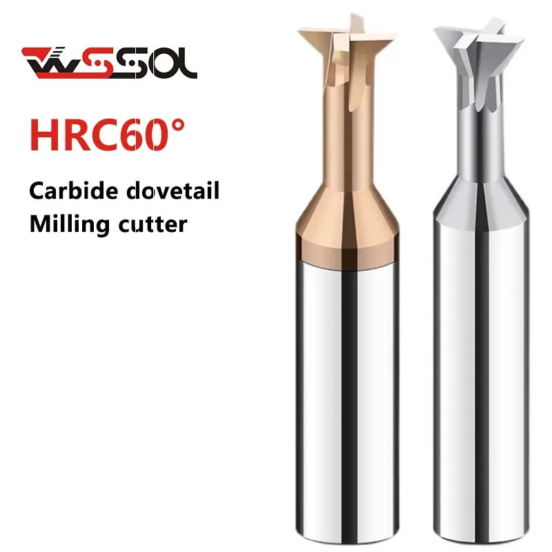 Концевая фреза HRC60 твердосплавная с вольфрамовым покрытием 4 края ласточкин