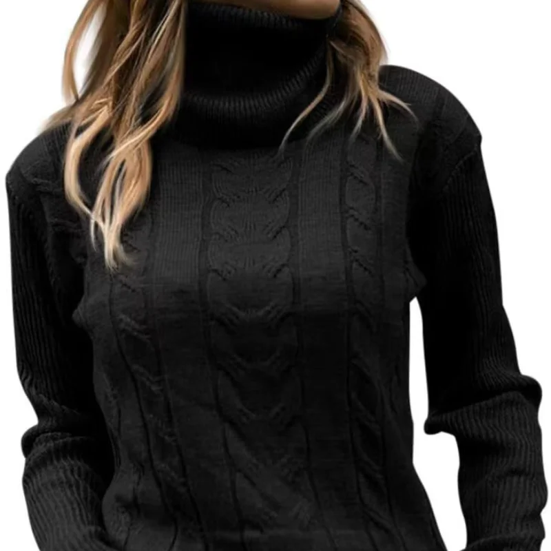 Новинка сезона осень/зима 2023 однотонный вязаный винтажный приталенный пуловер