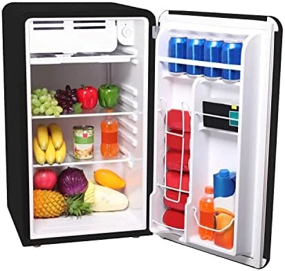

3.2 Cu Ft White Retro Compact Rounded Corner Premium Mini Fridge