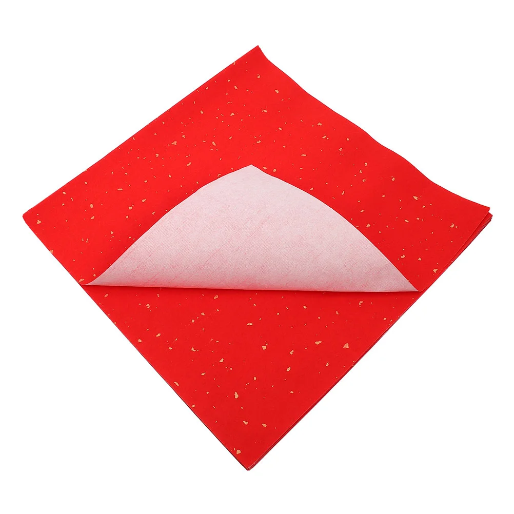 

60 Sheets DIY Fu Character Red Paper Blank Xuan Paper Spring Festival Red Paper