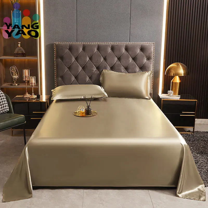 

Double-sided Ice Silk Bed Sheet Sleep Naked In Spring And Summer Right-angle Full Coverage Ultra Thin Cool Mattress Cover