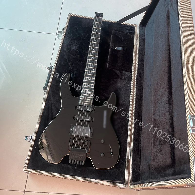 

Famous Headless Electric Guitar, 24 tone Fingerboard, Quality Treble System, Free Shipping.
