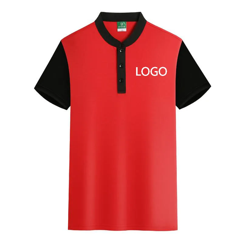 

Новинка 029, мужская рубашка-поло с коротким рукавом и логотипом на заказ