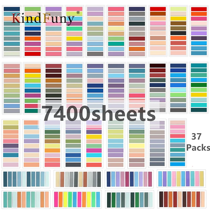 

KindFuny Кавайные прозрачные закладки для книг 7400 листов