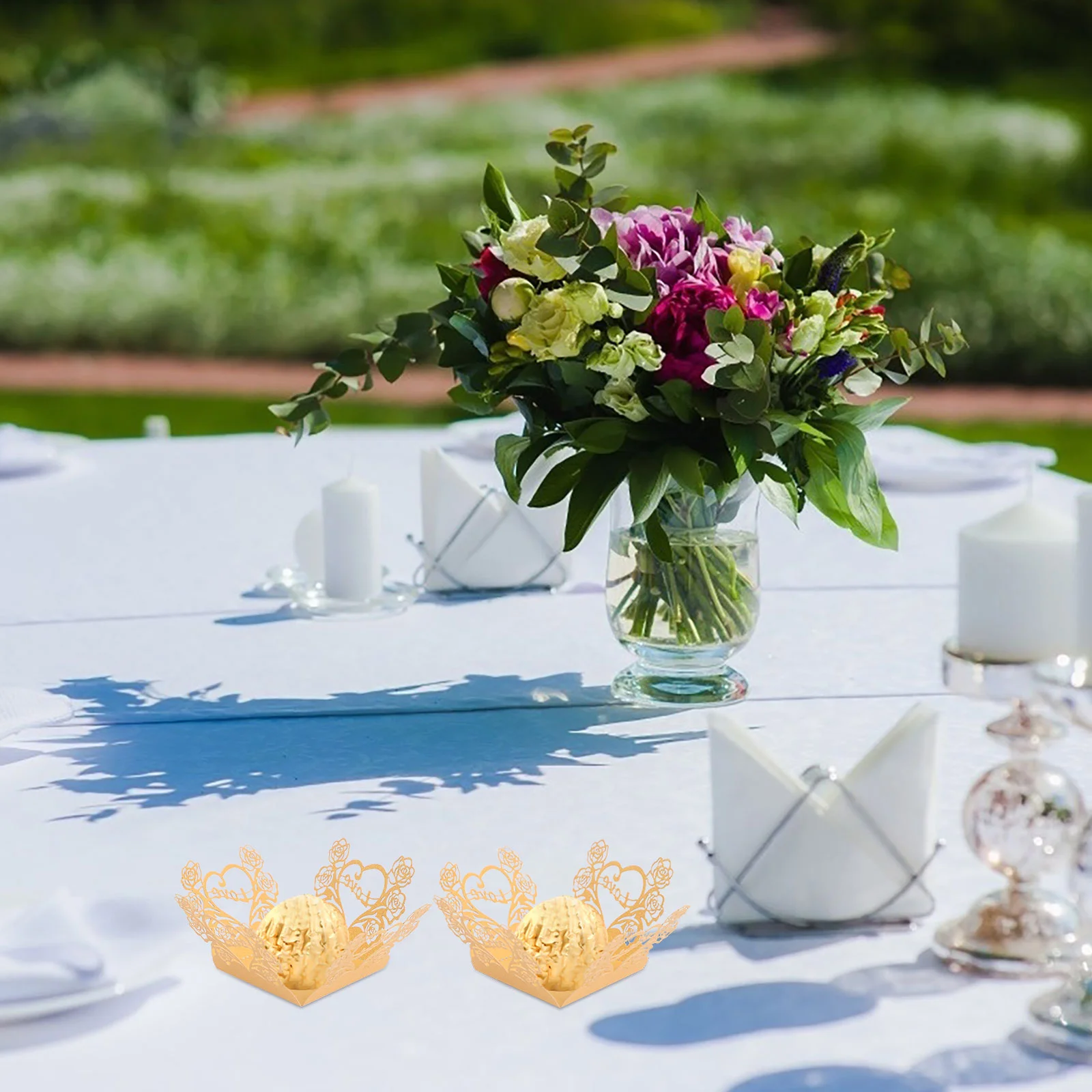 50 шт. чашки для упаковки конфет обертки из шоколадной фольги украшения бумаги