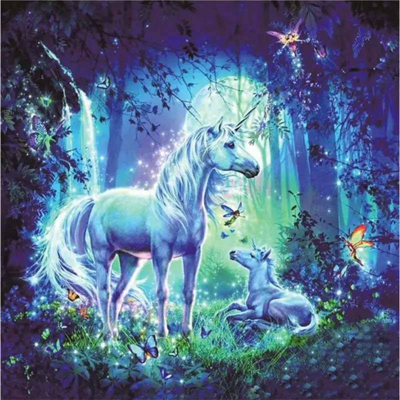 

Diy7d Diamond painting unicorn, wall decoration, sticky drill cross stitch embroidery set, mosaic, gift