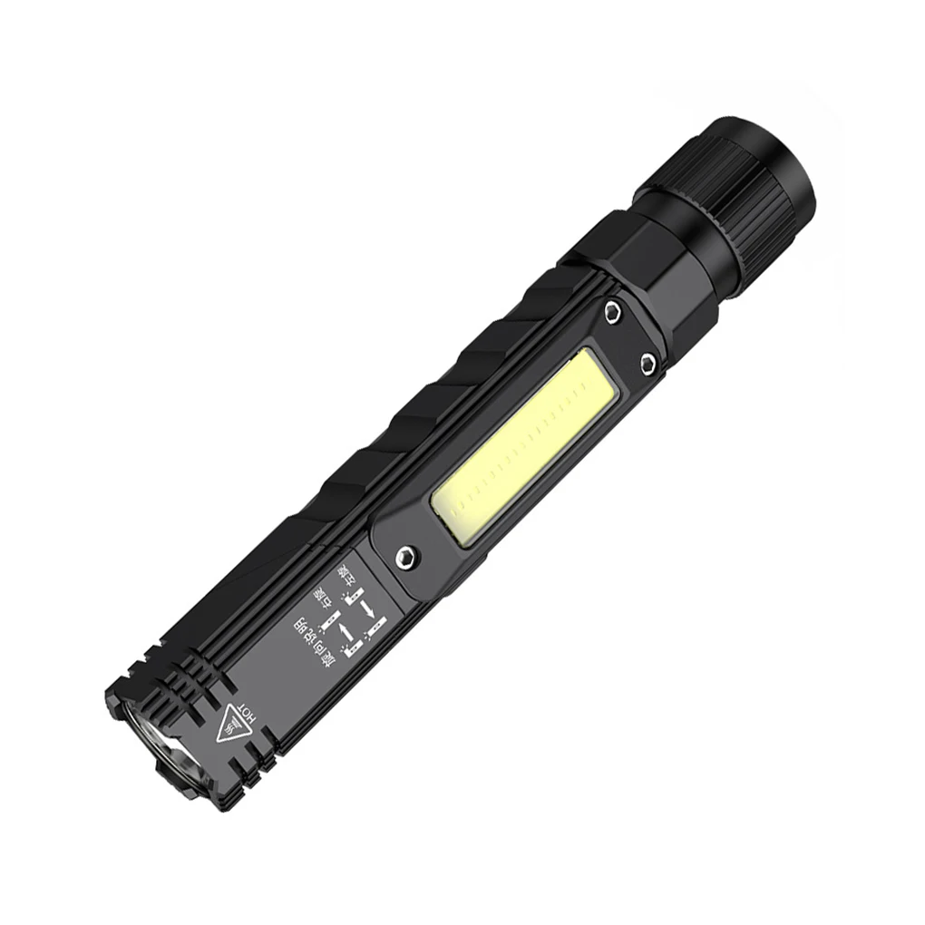 

G19 LED Flashlight Work Floodlight Waterproof 5 Modes Torch Emergency