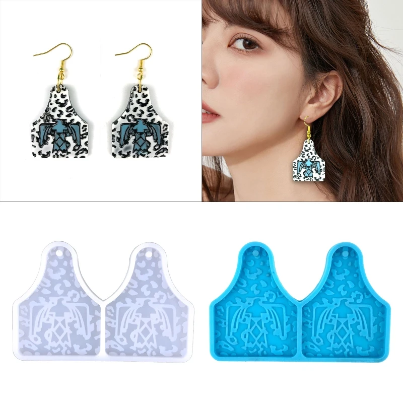

Irregular Earrings Drop Glue Mold Diy Cute Bird Leopard Earrings Pendant Key Pendant Jewelry Decoration Silicone Mold