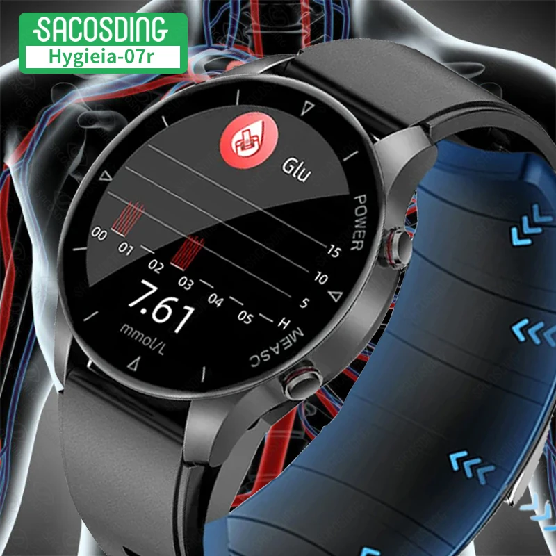 

Blood Sugar Smartwatch Inflatable Strap Accurately Measure Heart Rate Blood Oxygen Blood Pressure Smart Watch Temperature Health