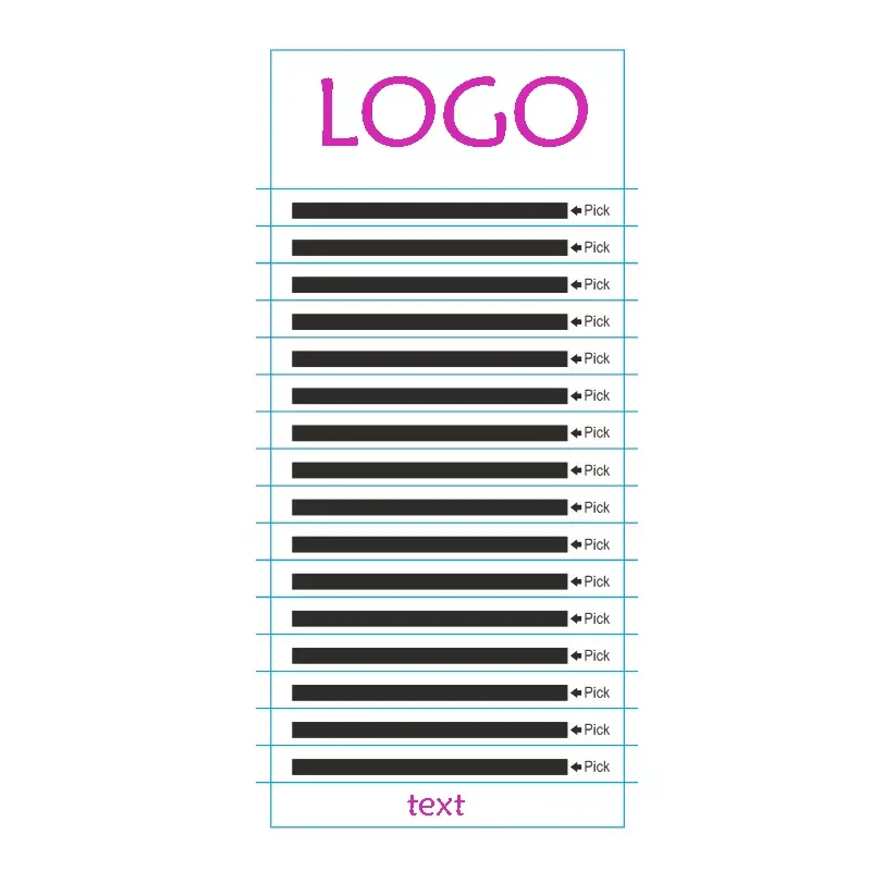 

NEW2023 Eyelash extension custom LOGO label OEM Private label