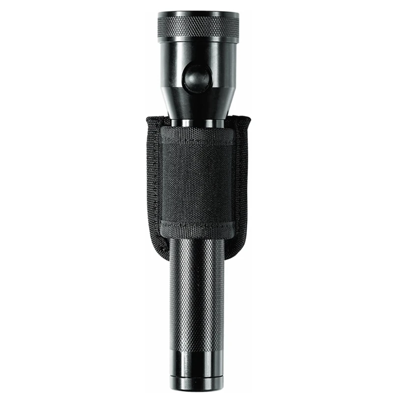 

Open Top Compact Light Holders, Heavy Duty Belt Nylon Weave Flashlight Pouch Holster, Fits Standard D Cell Flashlight