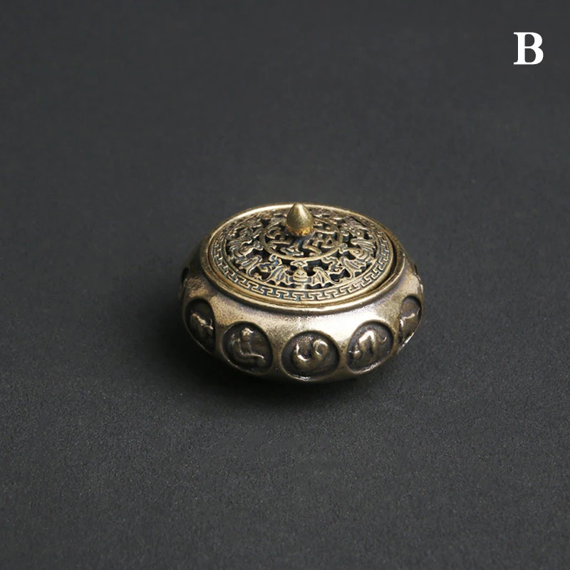 Латунная курильница для благовоний в стиле ретро