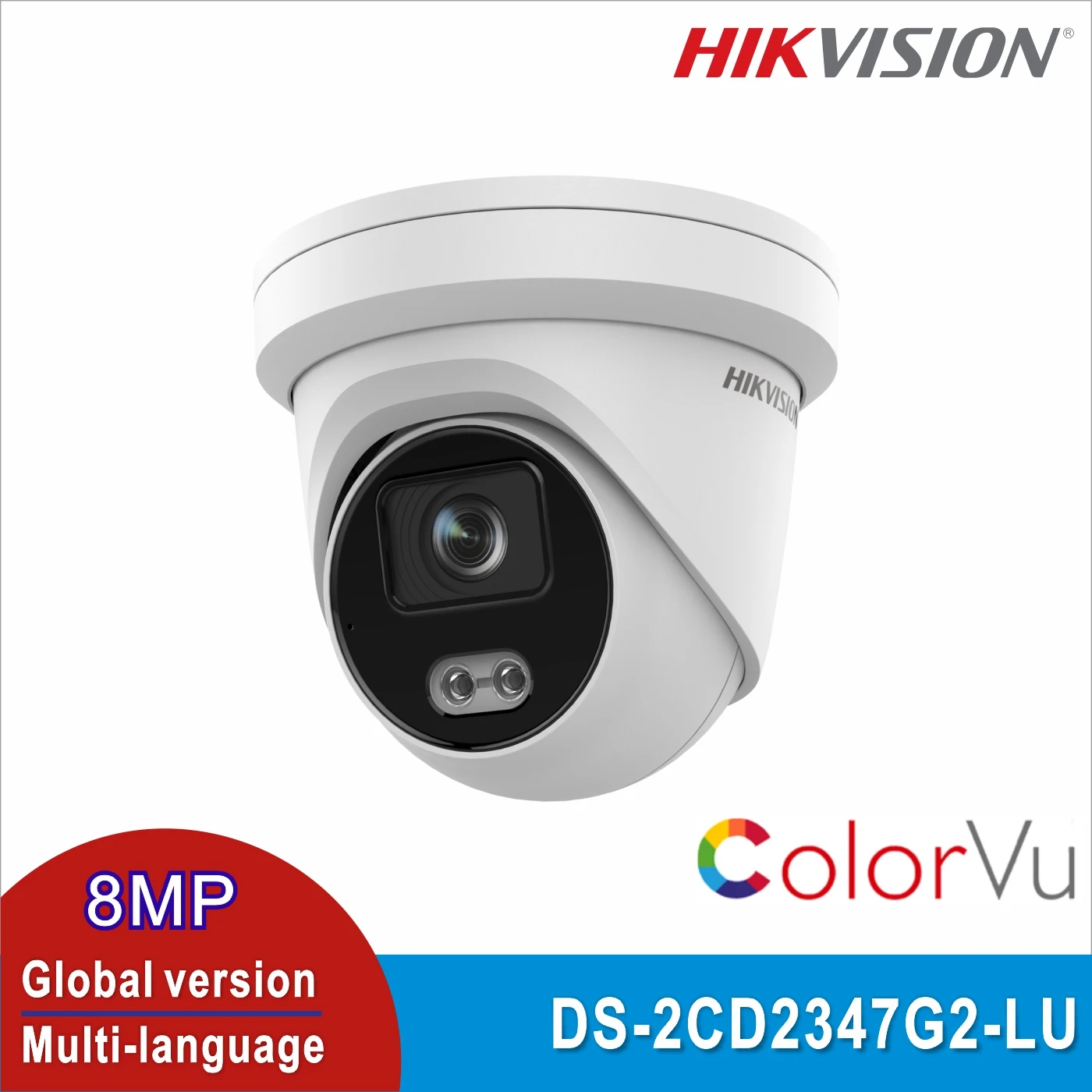 

Оригинальный Hikvision IP DS-2CD2347G2-LU ColorVu 4MP Mic встроенный револьверный сетевой телефон с камерой POE