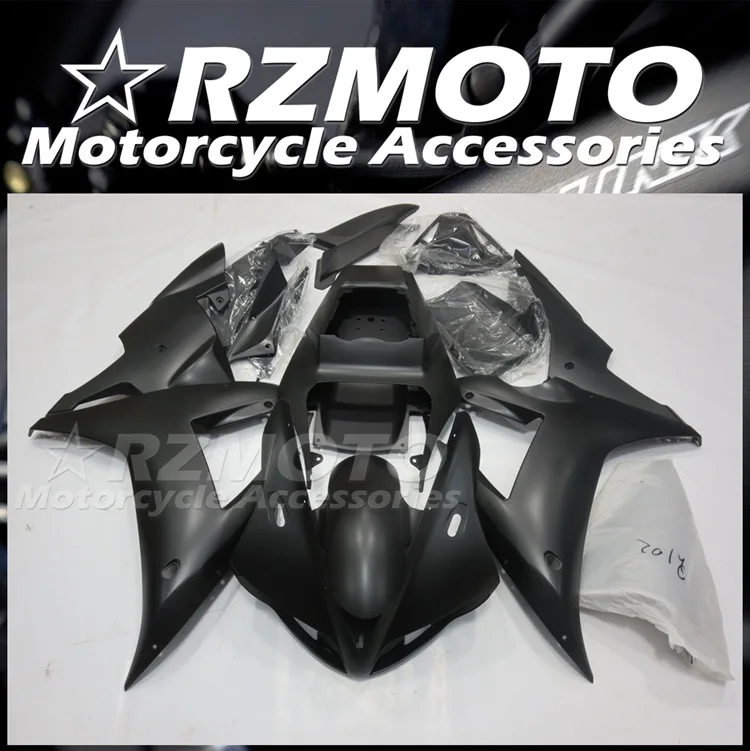 

4Gifts New ABS Whole Motorcycle Fairings Kit Fit For YAMAHA YZF-R1 2002 2003 02 03 Bodywork Set Matt Black