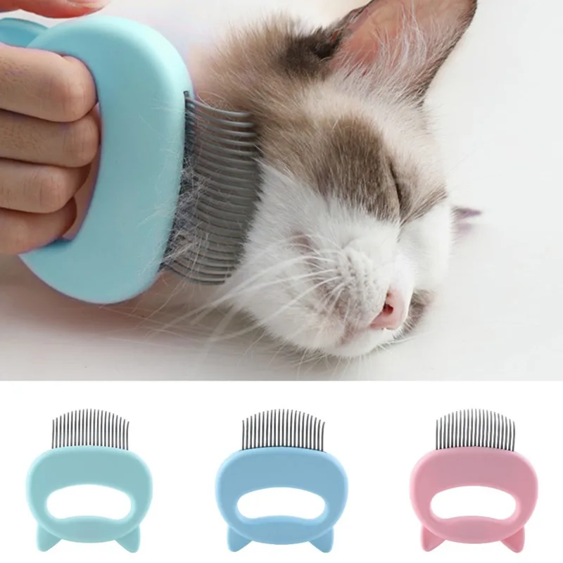 

Pet Dog Cat Combs Hair Remover Brush Pet Grooming Tools Dog Massage Comb Brush Cute Handle Remove Loose Hairs Pet Cat Supplies