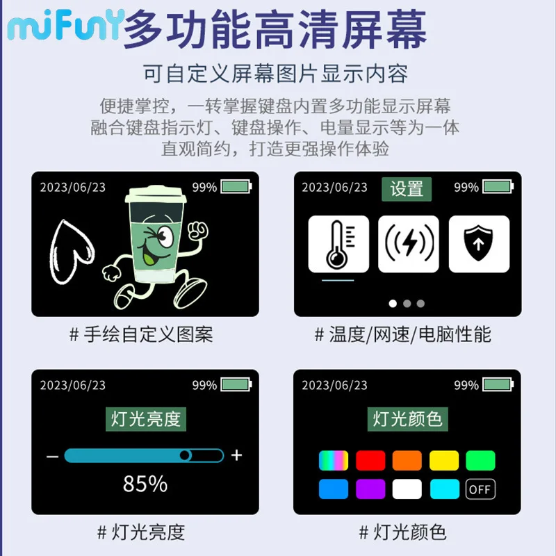 Набор механической клавиатуры MiFuny C98Pro беспроводная клавиатура с поддержкой