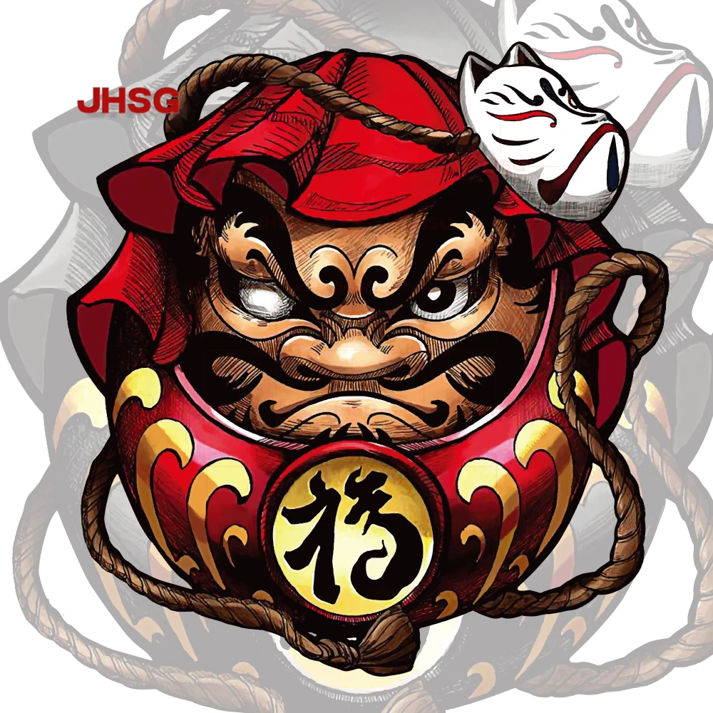 

Reflective Japanese Daruma JDM Car Styling Motorcycle Sticker Car Window Style Decal Easy Vinyl Decor