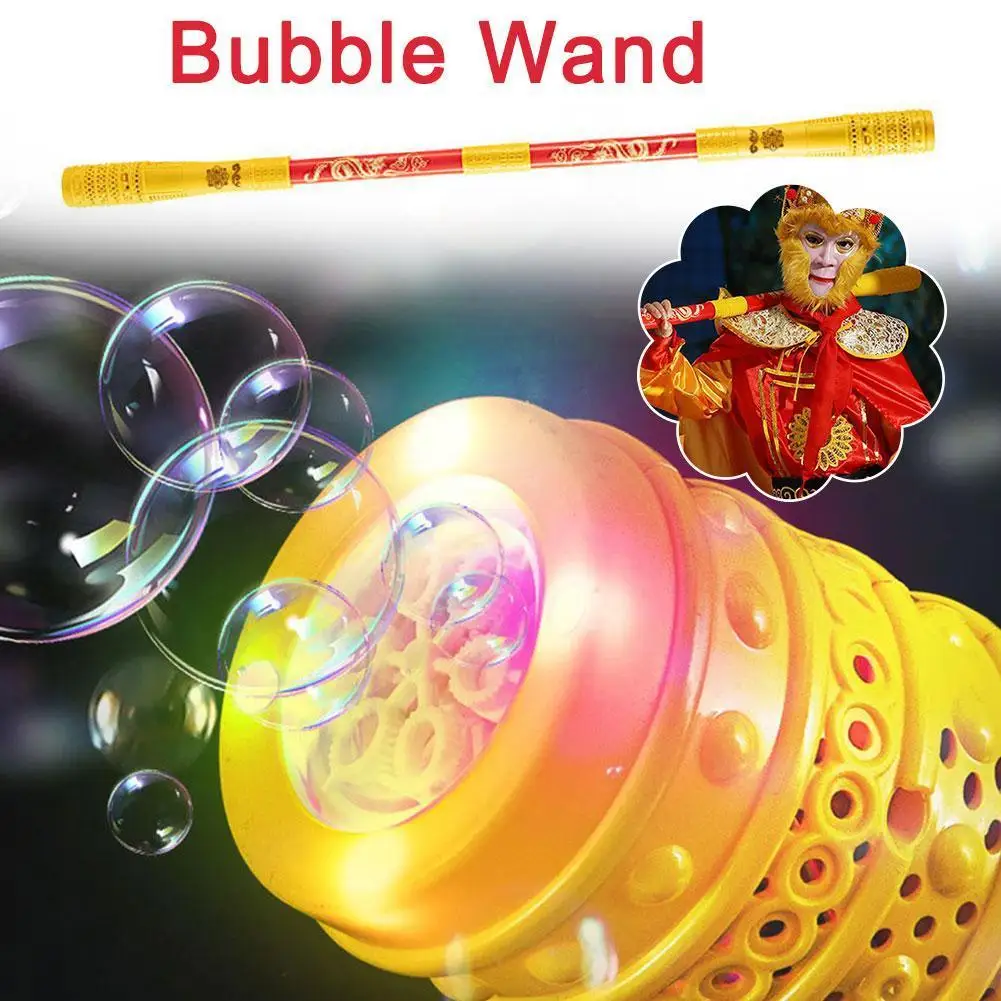 

Automatic Soap Bubbles Machine Novelty Magic Wands Long Handle Holding Electric Bubble Wand Toys For Children Gift Stage Pr F6V7