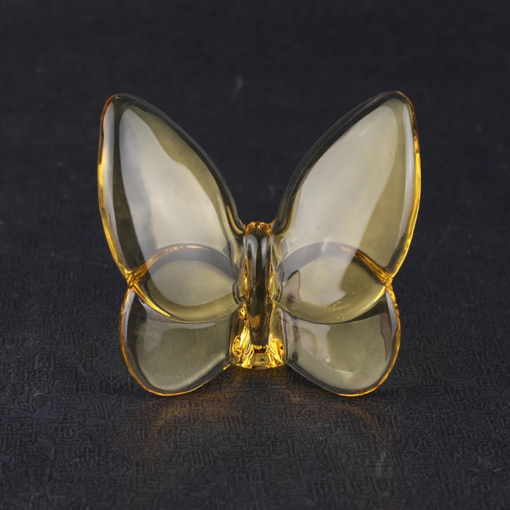 

Glass Crystal Lucky Butterfly Vibrantly With Bright Color Ornaments Home Decor Butterfly Ornament Decoration Crafts Holiday