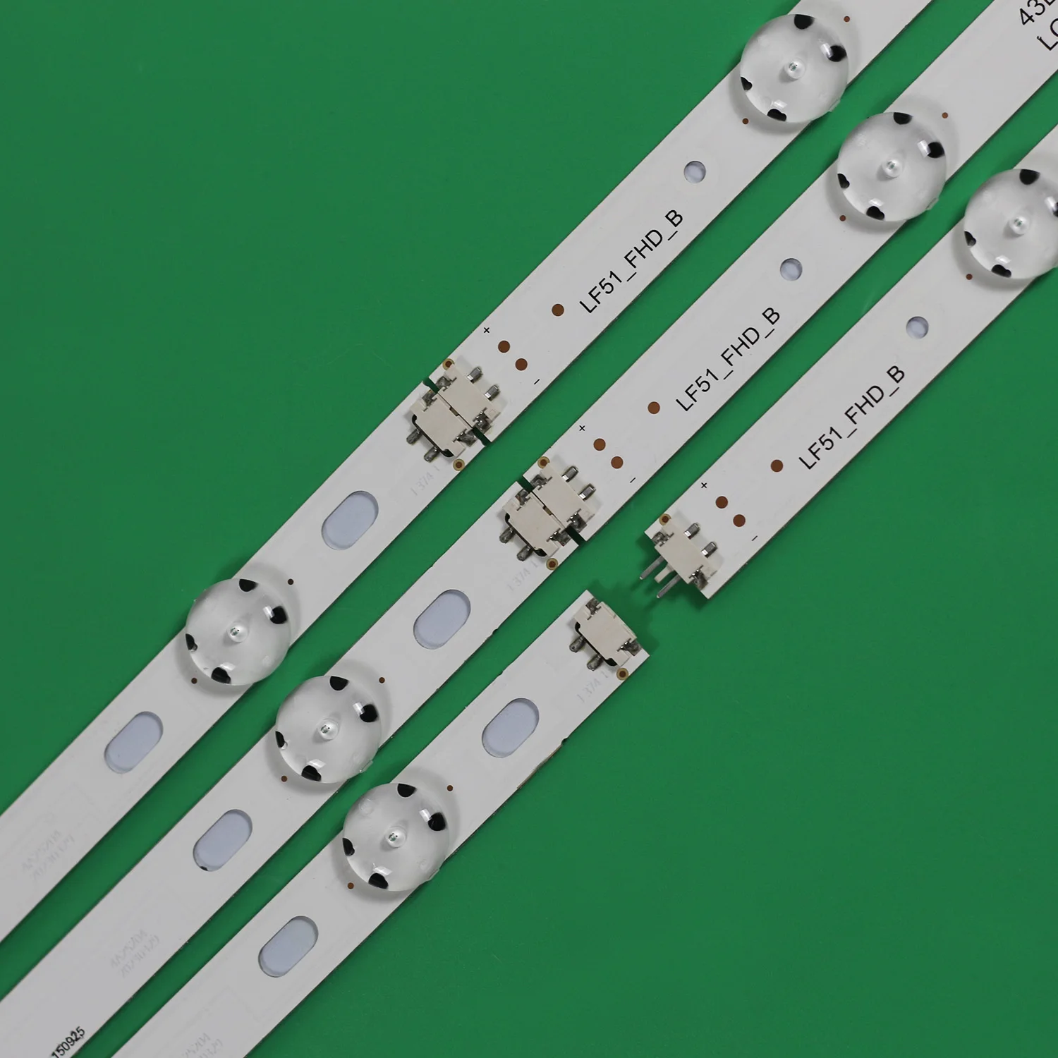 Новинка 3 шт. 7 Φ 830 мм строительная полоса для LG innotek 17 и 43 дюйма _ A 43UJ6307 43UJ701V 43uj65 uhd_l