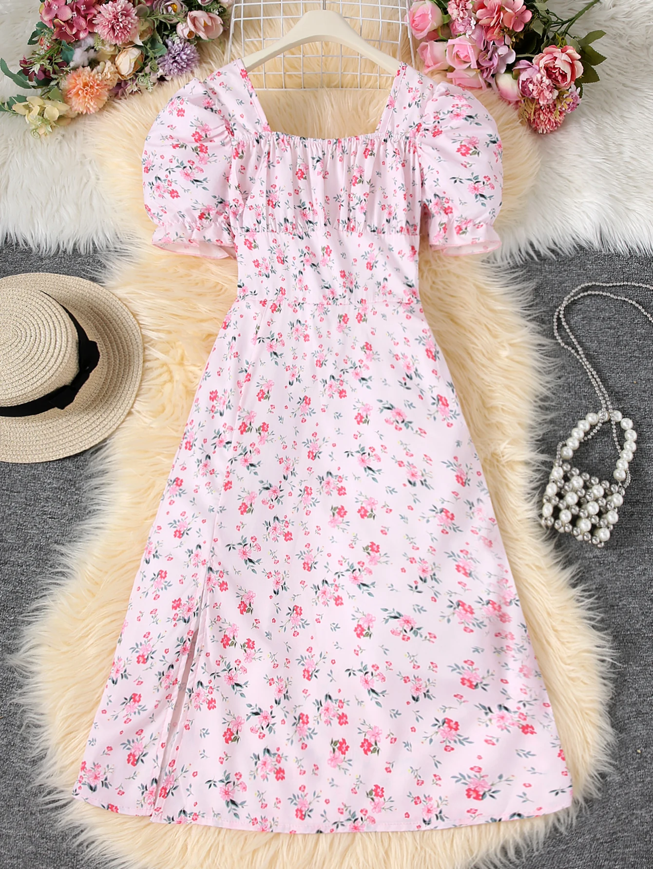 Летнее Платье С Цветочным Принтом Для Девочек