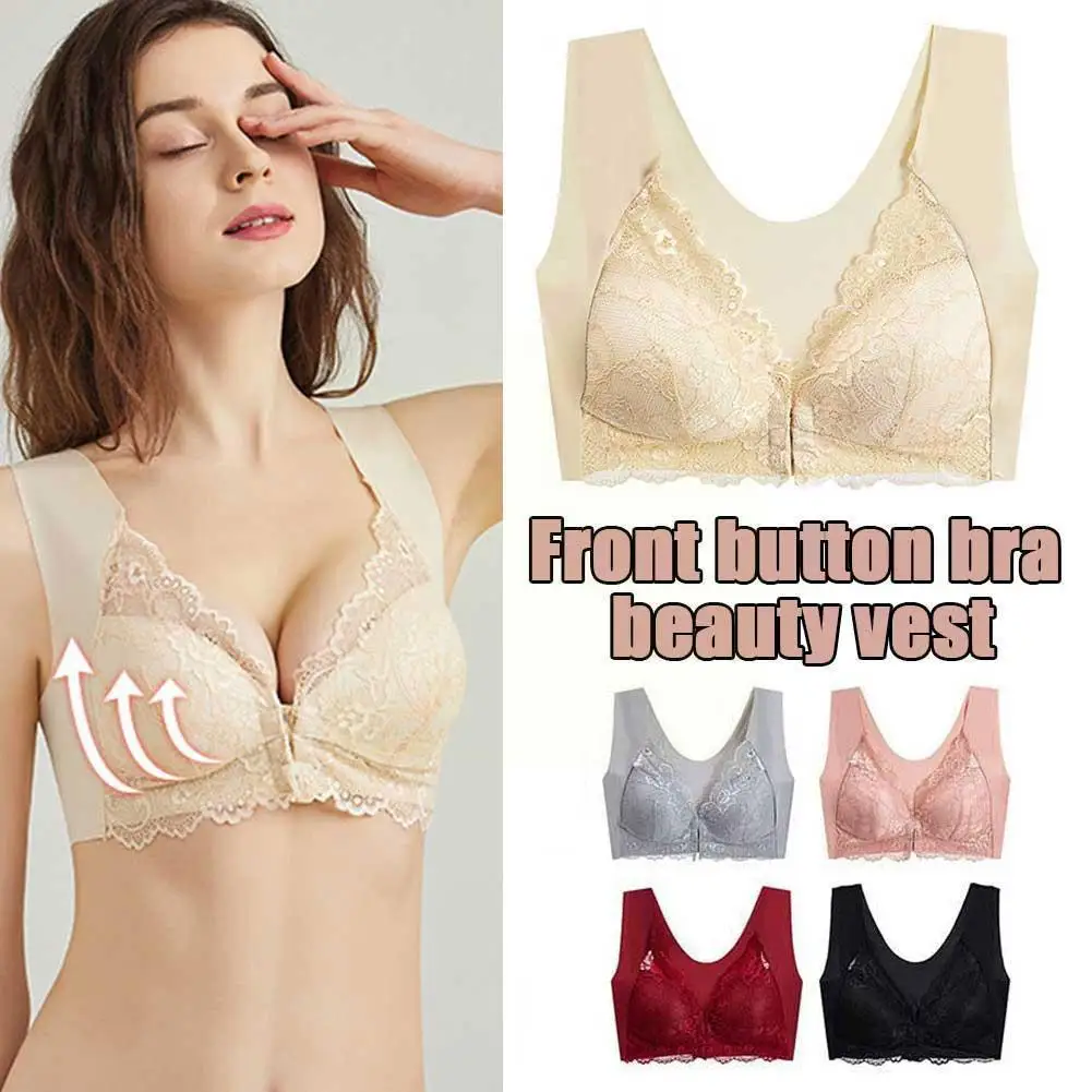 

Женский удобный бюстгальтер с застежкой спереди, бесшовный бюстгальтер-жилет, красивое Спортивное удобное нижнее белье, дышащее регулируемое нижнее белье K0G1