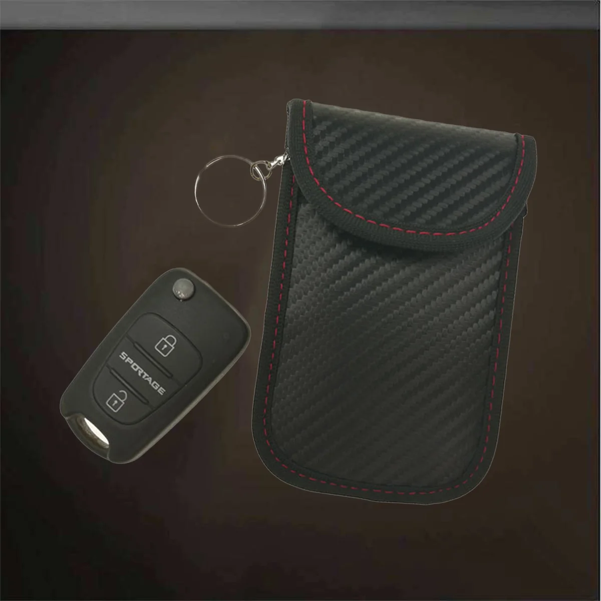 

1 PC Blocker Pouch Practical Anti-scanning Antimagnetic Anti-theft Privacy Protection for Car Key Fob