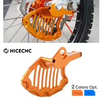 nicecnc front brake disc rotor guard cover protection for ktm 125 500 200 250 350 400 450sx xc300 xcf excf xcw 16 22 motocross