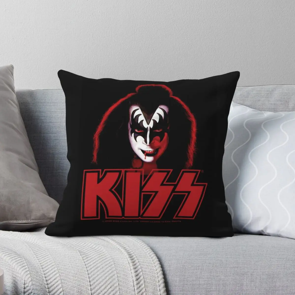 

KISS The Demon, альбом, наволочка, полиэстер, лен, бархат, креативная декоративная Автомобильная Наволочка на молнии, оптовая продажа