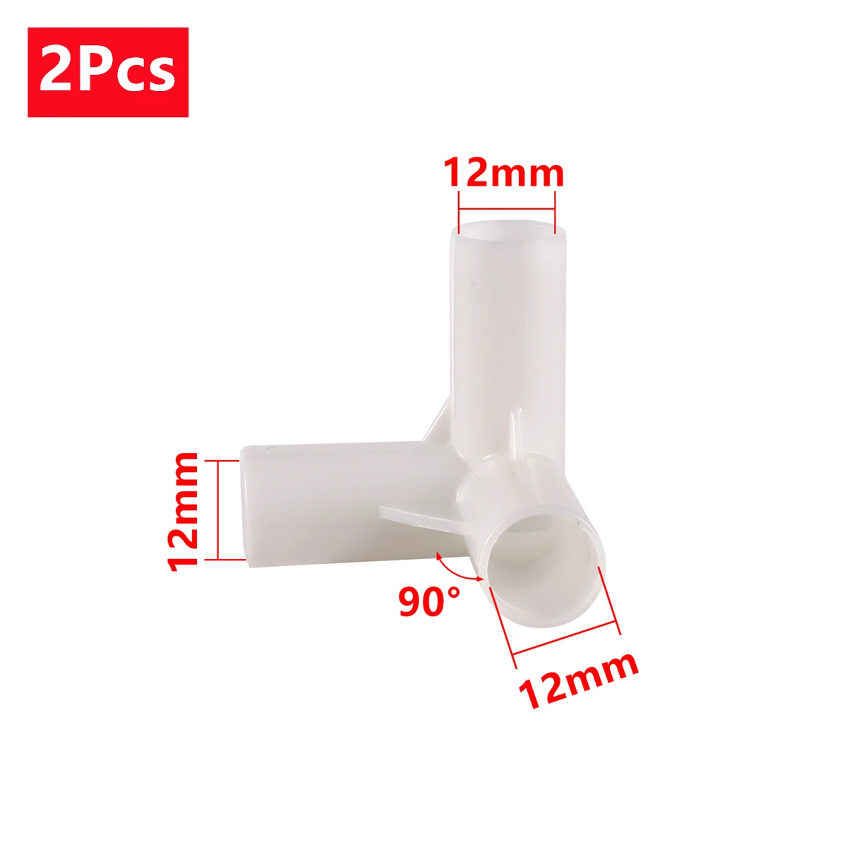 

Фитинг для труб ПВХ 12 мм, белый