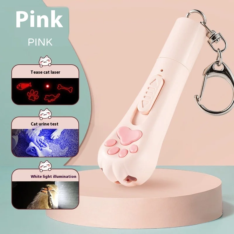 Дразнящая ручка с зарядкой через USB многофункциональный регулируемый лазерный