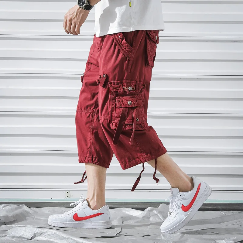 

Мужские свободные шорты-бермуды, с несколькими карманами