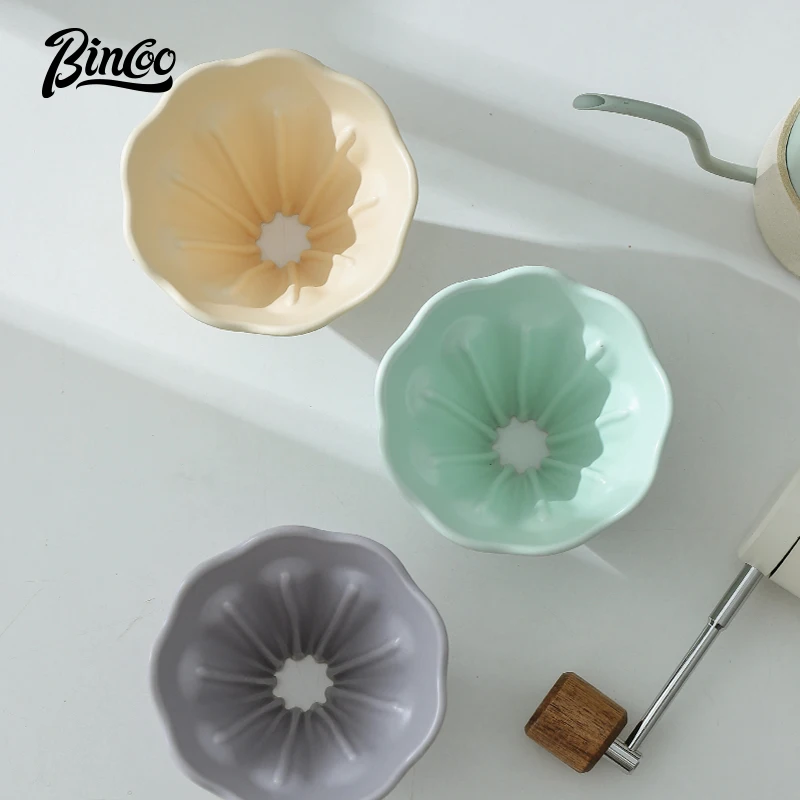 Керамический кофейный сервиз Bincoo Petal для ручного приготовления изысканная