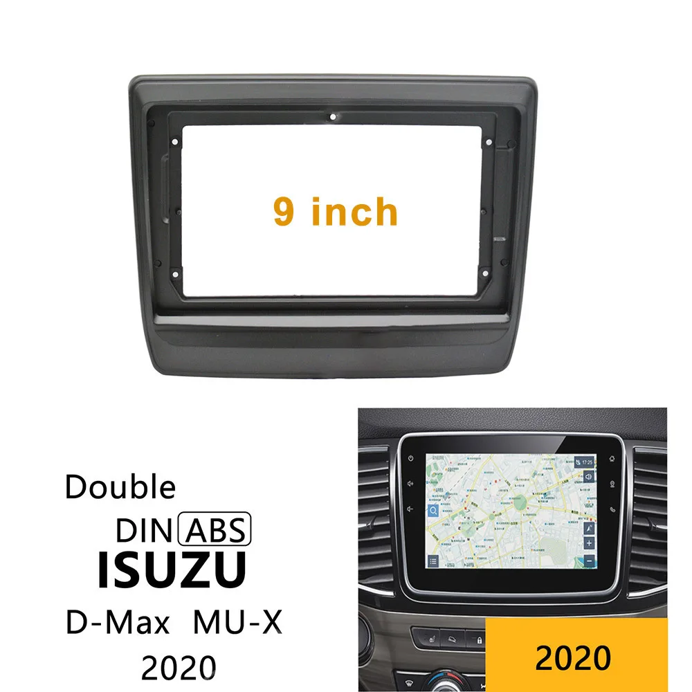 

9 Inch Car Fascia For ISUZU D-Max MU-X 2020 Stereo 2din Panel Dash Mount Installation Double Din Car Frame Adaptor Install Kits