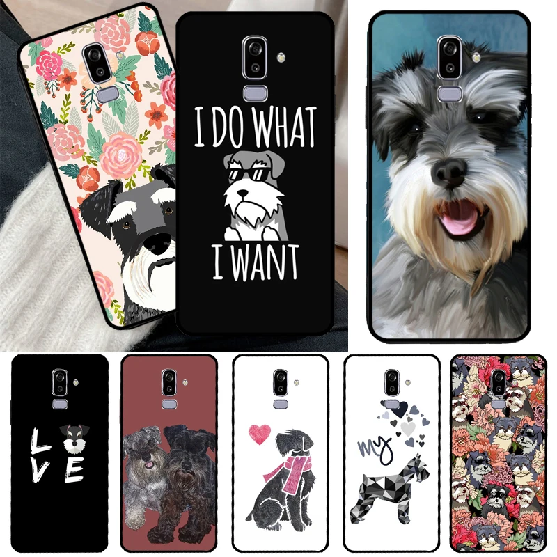Schnauzer Puppy Dog Art Case For Samsung Galaxy J7 J5 J3 2016 J1 A3 A5 2017 A6 A8 J4 J6 Plus A9 2018 Cover Coque