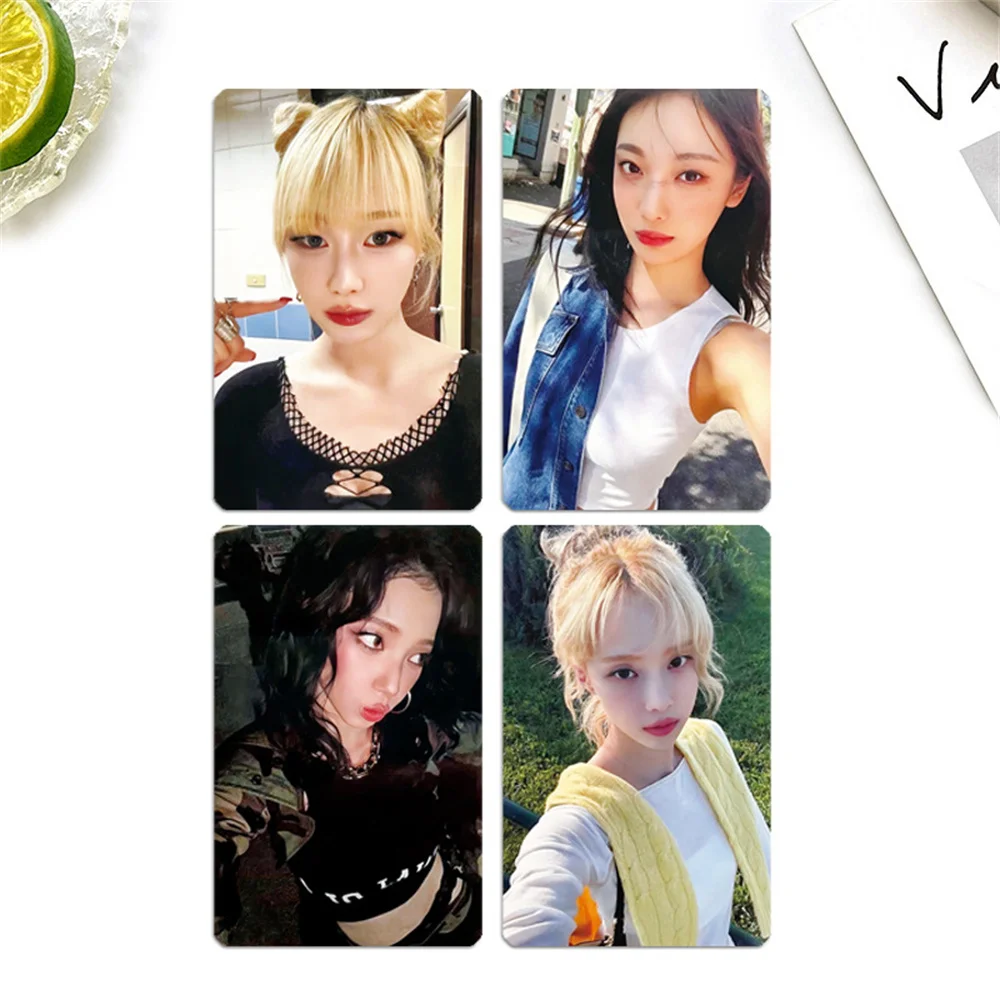 4 шт./компл. KPOP NINGNING WINTER мини-альбом HD фотокарточки KARINA GISELLE двухсторонние карты