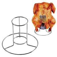 beer can chicken roaster stand plating iron chicken turkey roasting holder vertical barbecue accessories for smoker grill oven