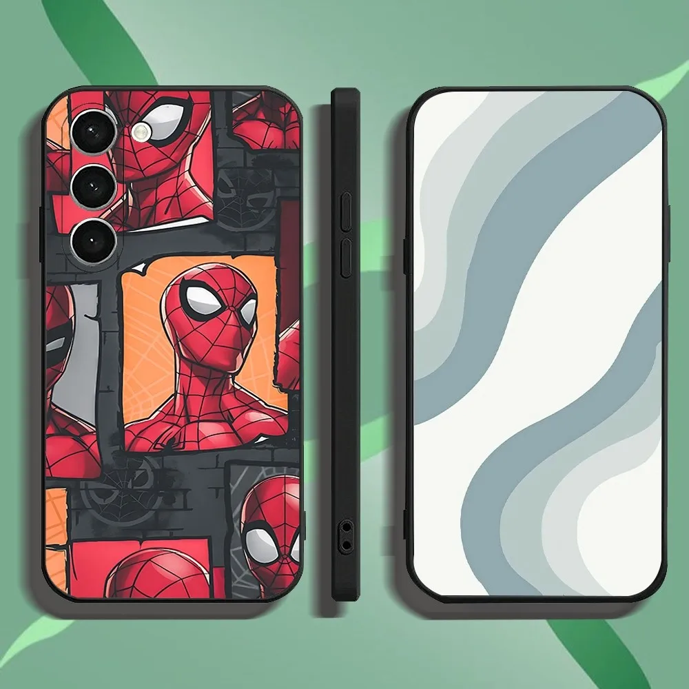 Чехол для телефона Hero S-Spider-M-Man Samsung Galaxy A52 A12 A51 S21 Edge S22 ULTRA S23 S20LITE Plus Ultra Black Cover