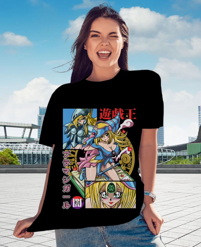 Фото Maga osкура футболка Yu-Gi-Oh Chica Kawai Waifu Девушка Аниме подарок рубашка все размеры №4