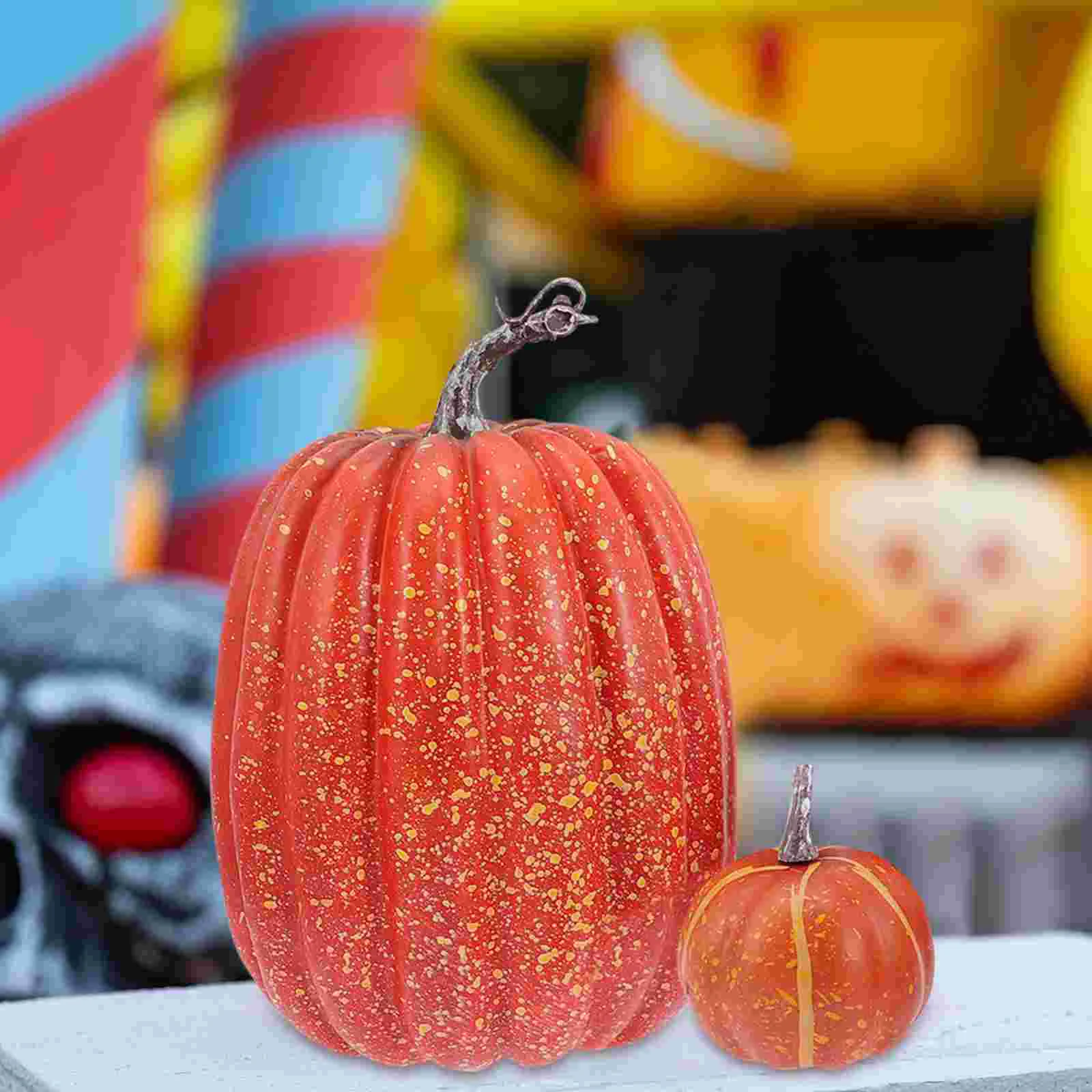 

Pumpkins Pumpkin Artificial Decor Decorationsfall Fake Decorating Decorationparty Assorted Ornament Home Prop Model Thanksgiving