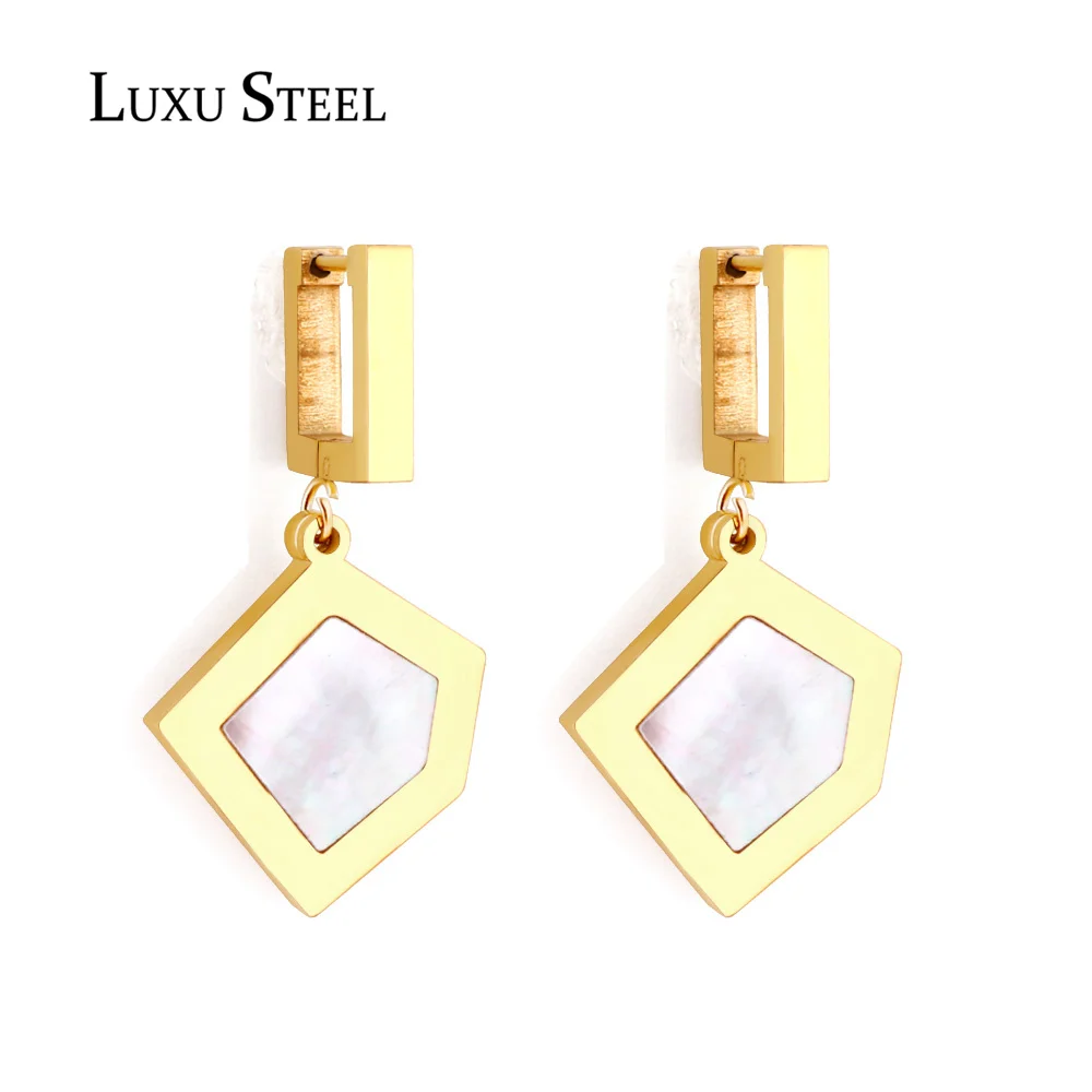 

Женские серьги LUXUSTEEL, новинка 2022, украшения в стиле панк, серьги-кольца из нержавеющей стали, украшения для вечерние, оптовая продажа