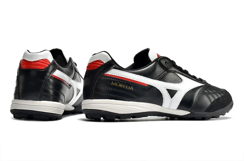 Original Mizuno Creation MORELIA TF M8 Men's Sports Shoes Mizuno Outdoor Sneakers Black/White/Red Color Size Eur 40-45