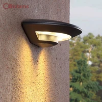 led outdoor wall light creative semi circle flying saucer type waterproof wall lamp garden balcony exterior wall landscape lamp
